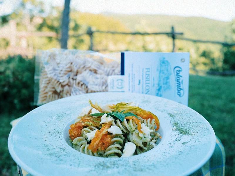 Colombo artisanal pasta in close-up